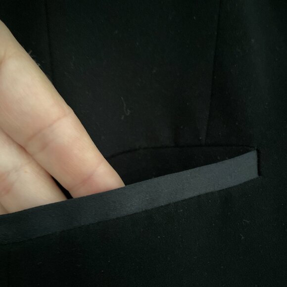 Women's Stunning Suit- Black Tuxedo Jacket & Dress Pants-Calvin Klein - Picture 8 of 13